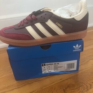 Adidas Samba OG Women’s or Men's Sneakers - Burgundy and cream